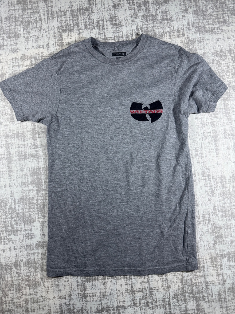 Unisex Gray Wu-Tang Stance Graphic The Crew T, Short Sleeve size XS 24X15.5PTP